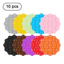 Set de 5 soportes de teléfono de silicona con ventosa redonda de colores aleatorios, Set de 10 accesorios de soporte de teléfono antideslizante y descompresión de colores aleatorios - Multicolor - Ver 10