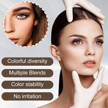 6-Color Permanent Makeup Pigment, Suitable For Eyebrows, Eyeliner, Lips And Other Areas, Micro-Needle Tattoo Supplies, Suitable For Eyebrow Tattoo Machine, Professional Beauty Makeup Pigment Set - Multicolor - View 4