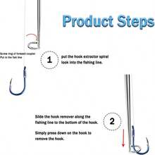 4pcs Fish Hook Disassembly Tools, Quick Fish Hook Removal Device, Adult Fishing Gear Safety Equipment Kit, Dehooker Accessories With Storage Tube - Multicolor - View 4