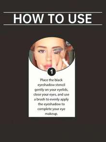 2pcs Eye Shadow Makeup Brushes, Eye Shadow Tools, Quick Makeup Template, Eye Shadow Mold, Suitable For Beginners, Easily Create Professional Makeup Effects, Convenient For Use Anytime Anywhere, Free Gift, Travel Essential, Cost-Effective - Multicolor - View 7