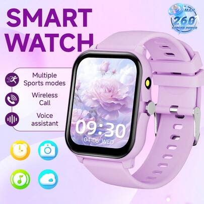 Nuevo smartwatch multifuncional con llamada Bluetooth y música - Pantalla táctil completa de 1.83", rastreador de fitness para hombres y mujeres, modos deportivos múltiples, pronóstico del tiempo, control remoto de cámara, asistente de voz, aplicaciones de terceros, notificaciones de mensajes, linterna incorporada y banda ajustable. Reloj inteligente deportivo de moda como regalo.