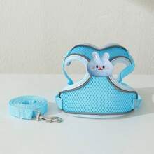 Dây dắt chó kiểu áo vest dành cho chó nhỏ, chó Teddy, Pomeranian, chó con, bộ dây đeo và dây dắt cho chó cưng. - Nhiều màu - Xem 10
