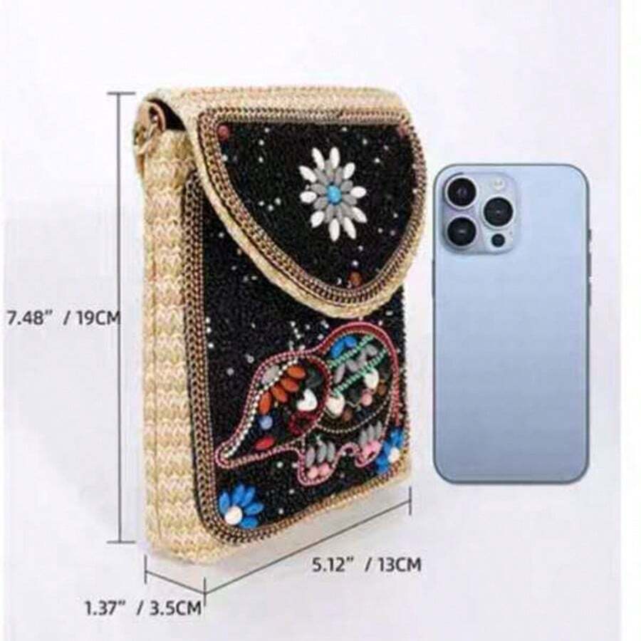 Different Styles Of Crossbody Bags For Cell Phones - Black Elephant - View 1