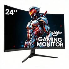 GAWFOLK 30" FHD 200Hz Curved Gaming Monitor | Immersive 1500R Ultrawide Screen, 1ms Response Time, AMD FreeSync Premium | 1920x1080 Computer Monitor For PC Gaming, Home Office & Cinematic Entertainment | Low Blue Light & Flicker-Free Technology For All-Day Comfort | Best Value All-In-One Gaming & Productivity Monitor | The Ultimate Holiday Gift To Elevate Any Setup [Monitor, Monitor Gaming, Gaming Monitor, Computer Monitor, PC Monitor, Portable Monitor, TV Alternative] - US A Type Plug(110-127V) - View 14