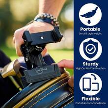 Record Your Swing Bag Phone Holder Clip To Your Bag No Equipment Needed Quick Setup Fits Any Cellphone - Standard - View 2