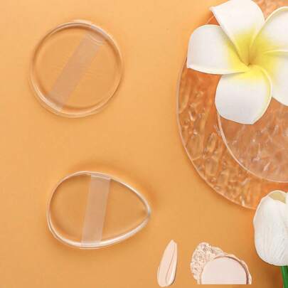 1 miếng mút trang điểm silicon mềm mại và đàn hồi, thấm hút nước tốt, dụng cụ trang điểm lý tưởng. Mút silicon tròn trong suốt, thích hợp làm quà tặng, mang theo khi đi du lịch, vật dụng cần thiết khi đi du lịch.