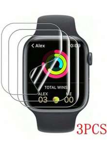 3pcs Screen Protector, Full Coverage, High Definition, Anti-Fingerprint, Self-Healing, 3D Soft Film, Sensitive Touch - Clear - View 9