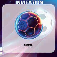 10/30 Thiệp Mời Tiệc Bóng Đá, Phụ Kiện Tiệc Sinh Nhật Bóng Đá, Thiệp Giấy, Họa Tiết Bóng Đá, Thiệp Mời Tiệc Sinh Nhật - A - Xem 5