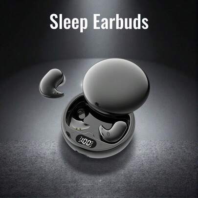  Briame Mini Wireless Earbuds, Sleep-Friendly Stereo Earphones With Microphone, Suitable For Sports & Running, 200mAh Battery