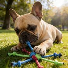 宠物咀嚼绳玩具，耐用防咬设计，非常适合拔河、训练和玩耍 - 型號2 - 查看 3