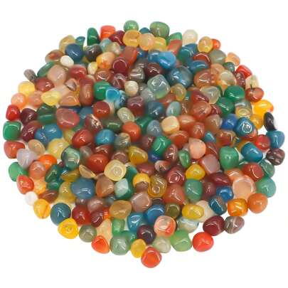 500g Garden Landscape Pebbles, Decorative River Stones, Smooth Stones For Potted Plants, Resin Art Vase Filler, Aquarium Substrate
