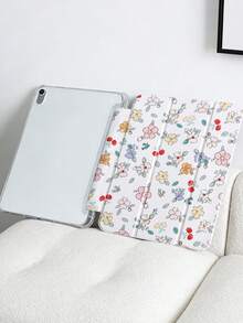 1 件装彩色樱花图案彩绘平板电脑保护套，兼容 iPad Mini 4/Mini 5/Mini 6/Mini 7/Air/Air 2/9.7/10.2/10.5/Air 4/Air 5/10.9/Pro 11 英寸/第十代/Air 11 英寸 (M2)-2024/Pro 11 英寸 (M4)-2024/Air 11 英寸 (M3) 2025/(A16) 11 英寸第十一代 2025，Galaxy Tab A8 10.5 英寸 2022，带 Apple Pencil 插槽、三折支架、TPU 软边保护、磁吸式睡眠/唤醒功能，休闲/趣味/治愈/个性化平板电脑保护套 - 彩色 - 查看 7