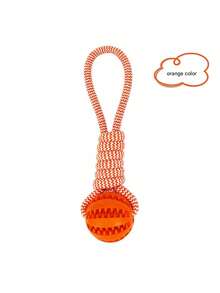 Đồ chơi bóng cho chó dạng thắt nút có tay cầm, bóng đồ chơi nhai dùng để huấn luyện nhai, kéo và ném/Đồ dùng cho thú cưng, bóng cao su thắt nút cầm tay, bóng đựng thức ăn, bóng nhai giúp làm sạch răng và chống nhai. - Nhiều màu - Xem 14