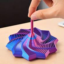 Expandable Sensory Stress Relief 3D Printed . Octagonal Handle With Decorative Design, As A Fun Adult New Year Stress Relief Gift. Interesting Design, Octagonal Shape, Carefully Crafted. - Multicolor - View 1