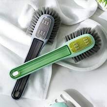 Multi-Surface Shoe Cleaning Brush With Long Handle, Soft Bristles For Home Shoe Cleaning - Shoe Brush - View 2