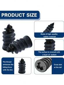 20pcs Tire Repair Kit, Vacuum Tire Patch Plug Set For Car, Motorcycle, Truck And Bicycle Quick Tire Repair. This Portable And Durable Tire Repair Patch Is A Must-Have For Roadside Emergencies. - A - View 9