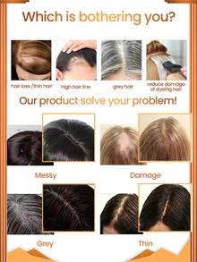 Tóc giả bằng tóc thật 12x13cm, tóc thẳng, kiểu kẹp cho nữ, tóc giả che đỉnh đầu bằng lụa, có mái, màu vàng, tóc nối kẹp #613 - S613 - Xem 7