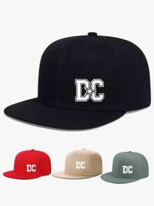 1pc Fashion Versatile Printed Flat Brim Baseball Cap, Suitable For Daily Wear, Outdoor, Travel, Hiking - D - View 18