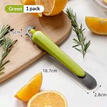 1pc Multifunctional Folding Stainless Steel Orange Peeler, For Peeling Oranges, Dragonfruit, Tangerines, Pomegranates - Multicolor - View 12