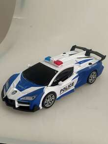 1pc Transformable Remote Control Car Robot Toy, Dinosaur Robot Transformable Car Remote Control Toy, Black & Gold Transformable Remote Control Car, 360 Degree Rotating Drift Racing Car, One-Key Automatic Demonstration, Remote Control Car Toy, Battery Powered, Plastic, Press Operation, Transformable ABS Plastic One-Key Racing Car Wireless Remote Control Police Car, Suitable For 4-7, 8-12 Years Old And Above Boys, Girls And Beginners, Boy Girl Gift Toy, Durable PVC Shell, Ideal Choice For Halloween And Christmas Gifts, Children's Winter Gift - Multicolor - View 14