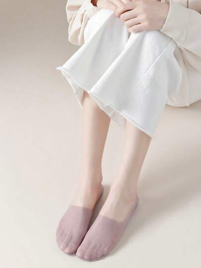 1/5/6/10/15/20/21/30 Pairs Summer Ultra-Thin Mesh Non-Slip Invisible Low Cut Socks, Assorted Quantity