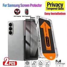 XINHONGYU Galaxy S 系列隐私防窥钢化玻璃屏幕保护膜，支持 0.2 秒指纹解锁，适用于 Galaxy S26 Ultra/26+/26、Galaxy S25 Ultra/S25+/S25、S24 Ultra/24 Plus/24、S23/22/21，25° 防窥角，全屏覆盖，防指纹，防摔，防刮花，无气泡，生日、送给家人、朋友的手机屏幕保护膜礼物，手机配件 - 2個 - 查看 17