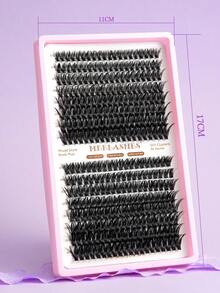 Extensiones de pestañas en racimo de 8-16 mm, voluminosas y de rizo natural, cómodas de llevar, aspecto impresionante, pestañas postizas autoadhesivas - Ver 6