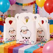 10pcs/Pack Eid Al-Adha, Eid Mubarak Party Favor Gift Candy Paper Boxes, Cute Lamb Design Small Treat Boxes - View 14