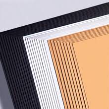 30pcs (10 Black + 10 White + 10 Kraft) High-Quality Mixed Thick Cardstock, 200g/300g Greeting Card Paper, Hardboard For Drawing, Packaging, Cover - A4 - View 3