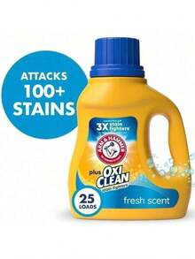 ARM And HAMMER Plus OxiClean Stain Fighter Liquid Laundry Detergent Fresh Scent 32. 5 Fl Oz 25 Loads - 1 - View 2