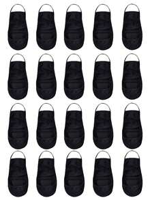 chuanwa（2） 1/5/10 Đôi Vớ nữ bằng lụa băng mỏng nhẹ thoáng khí mùa hè và thu, có quai nửa bàn chân và đệm, không bị tuột gót. - Nhiều màu - Xem 18