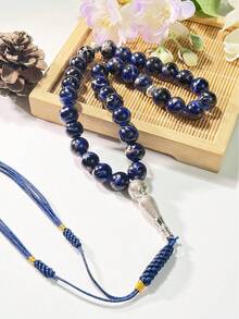 1条穆斯林33珠手工编织流苏手链，时尚男士念珠 - 彩色 - 查看 4