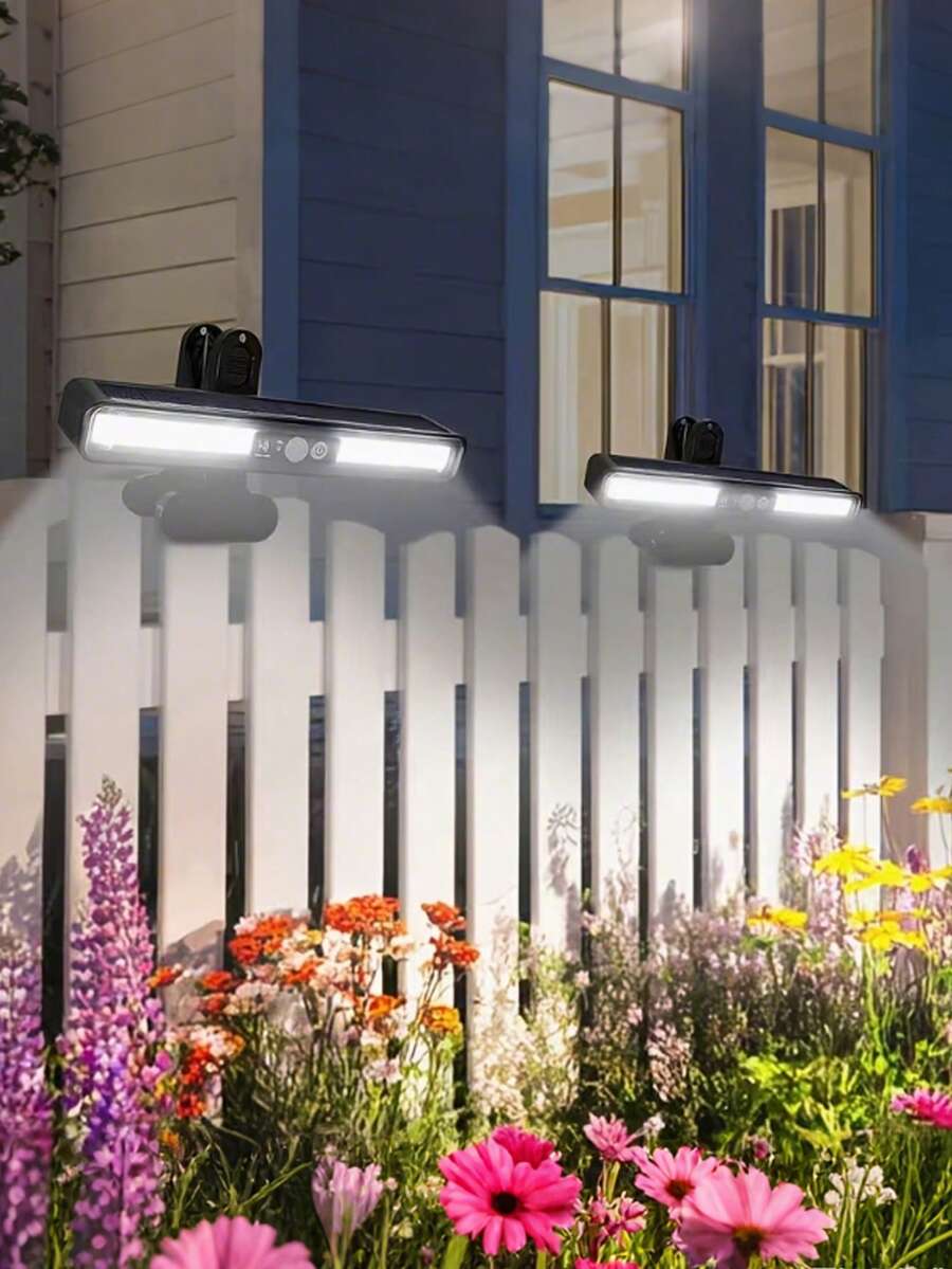 Outdoor Solar Powered Motion Sensor Light, Portable Fence Light. Solar Powered, Suitable For Fence, Garden, Garage, Campsite, Driveway