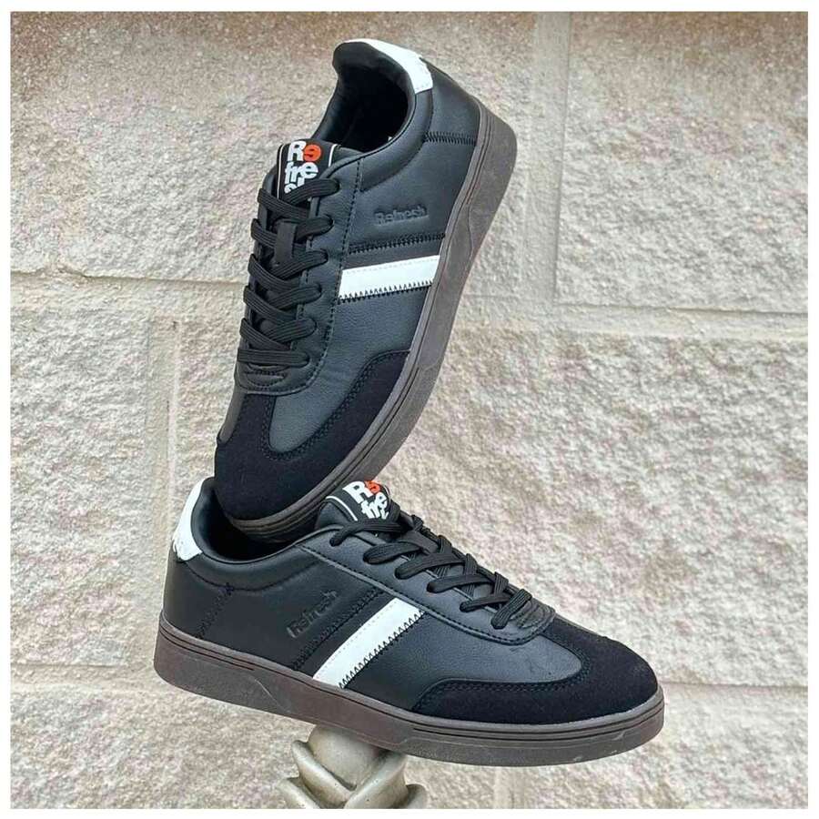 Refresh Tênis Feminino Casual Esportivo - Preto - Ver 1