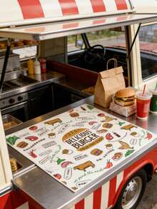 快餐店专用汉堡防油纸，防油防撕裂包装纸 - 查看 8