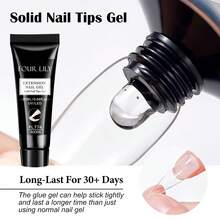 FOUR LILY 1/2/3 lọ keo dán móng tay dạng đặc 20ml, gel dán móng giả, keo dán 3 trong 1 trong suốt, gel dán móng giả siêu bền, gel acrylic siêu chắc cho việc nối móng, keo dán móng giả lâu trôi. - 20ml - Xem 3