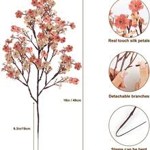 1 pieza/3 piezas/6 piezas de ramos artificiales de gipsofila para decoraciones de boda, decoraciones de plantas artificiales para habitaciones, decoraciones de otoño, flores artificiales para jardín, decoraciones de otoño, centros de mesa, decoraciones para el hogar, jarrones, comedor, dormitorio, baño, decoraciones para el Día de San Valentín, Año Nuevo, arreglos florales de jardín al aire libre, accesorios de fotografía, arreglos florales de alféizar - Café integral - Ver 4