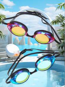 Bán sỉ kính bơi thi đấu dành cho người lớn, độ phân giải cao, chống sương mù, chống tia UV, kính bơi mạ điện, thiết bị bơi lội chuyên nghiệp, chống thấm nước, chống sương mù, kính bơi độ phân giải cao. - Nhiều màu - Xem 8