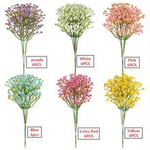 30/60pcs Artificial Starry Sky Flowers With Stems - Handmade Textured Artificial Flower Bouquet, Suitable For Home, Outdoor, Garden Decor, Wedding, Party, Birthday Decoration, Floral Arrangement, Wedding Flowers - Multicolor - View 11