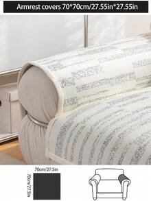 1件装四季透气冰丝沙发垫套,现代简约防滑可水洗沙发座垫保护套,柔软不褪色,宠物友好,适用于L型沙发和1-4人座沙发,蓝色 - 藍色 - 查看 16