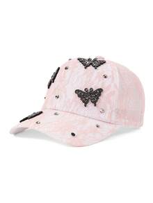 1顶女士可调节水钻棒球帽，时尚百搭尖顶帽，情侣款 - 棒球帽 - 查看 14