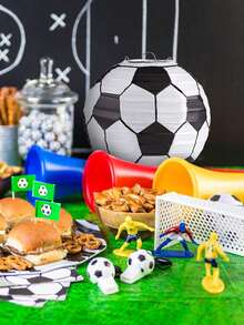 1/3PCS Football Paper Lantern Sports Themed Lampshade For Wedding Holiday Party Hanging DecorHappy Birthday Party Decoration Supplies - View 9