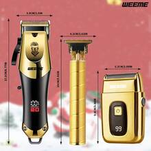 Wireless Electric Hair Clipper Set For Men: Cordless Design, Convenient For Home Or Outdoor Haircut, Beard Trimming, Styling And Sculpting, Perfect Gift, WEEME Brand Collaboration - 彩色 - 查看 5