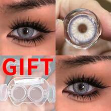 12 Pairs Of Colorful Contact Lens Cases, Offering A Variety Of Color Options. Comes With Contact Lens Cases And Wearing Tools, Suitable For Year-Round Use, And Can Be Used For Eye Makeup, Cosplay, Festive Event Dressing, Halloween Costumes, Cosplay, And More. - YF01 - 查看 4