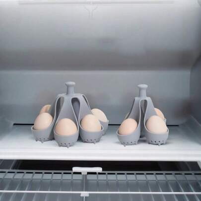 Silicone Egg Cooker, Heat-Resistant Egg Boiler Holder, Egg Mold & Egg Tray For Home Use