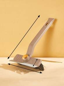 1件装/二合一缝隙清洁刷，带刮条 - 硬毛缝隙刷和硅胶刮刀，可旋转刷头，适用于浴室、厨房和窗户轨道，深度清洁工具 - A - 查看 9