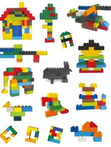 500PCS Adult-Friendly Small Loose Building Blocks Modular DIY Puzzle - Multicolor - View 6