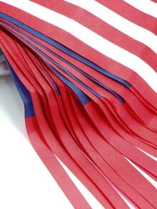 美国国旗串旗横幅，小型迷你美国国旗三角旗横幅，乡村花环装饰，适用于学校、派对、教室、体育赛事、爱国主义七月四日装饰，26.25 英尺，25 面旗帜 - 多色 - 查看 6