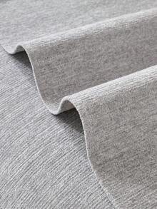1pc Solid Color Faux Wool Sofa Cushion, Non-Slip All Season, Minimalist Style. Suitable For Living Room Slouchy Home Decor, Machine Washable Sofa Cover, Anti-Pet Scratch, High-Quality Feel. - Light Grey - View 7