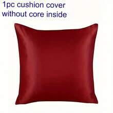 Vỏ gối satin mềm mại và mịn màng với khóa kéo, kích thước 45 * 45 inch, vỏ gối trang trí bằng lụa, vỏ gối thiết yếu - trắng - Xem 10